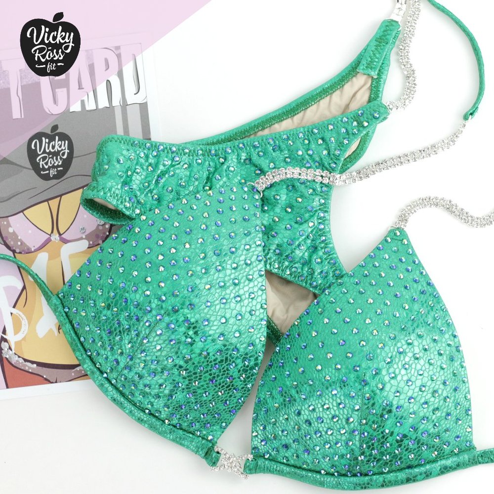 Emerald Reptile Npc Ifbb Crystal Competition Suit